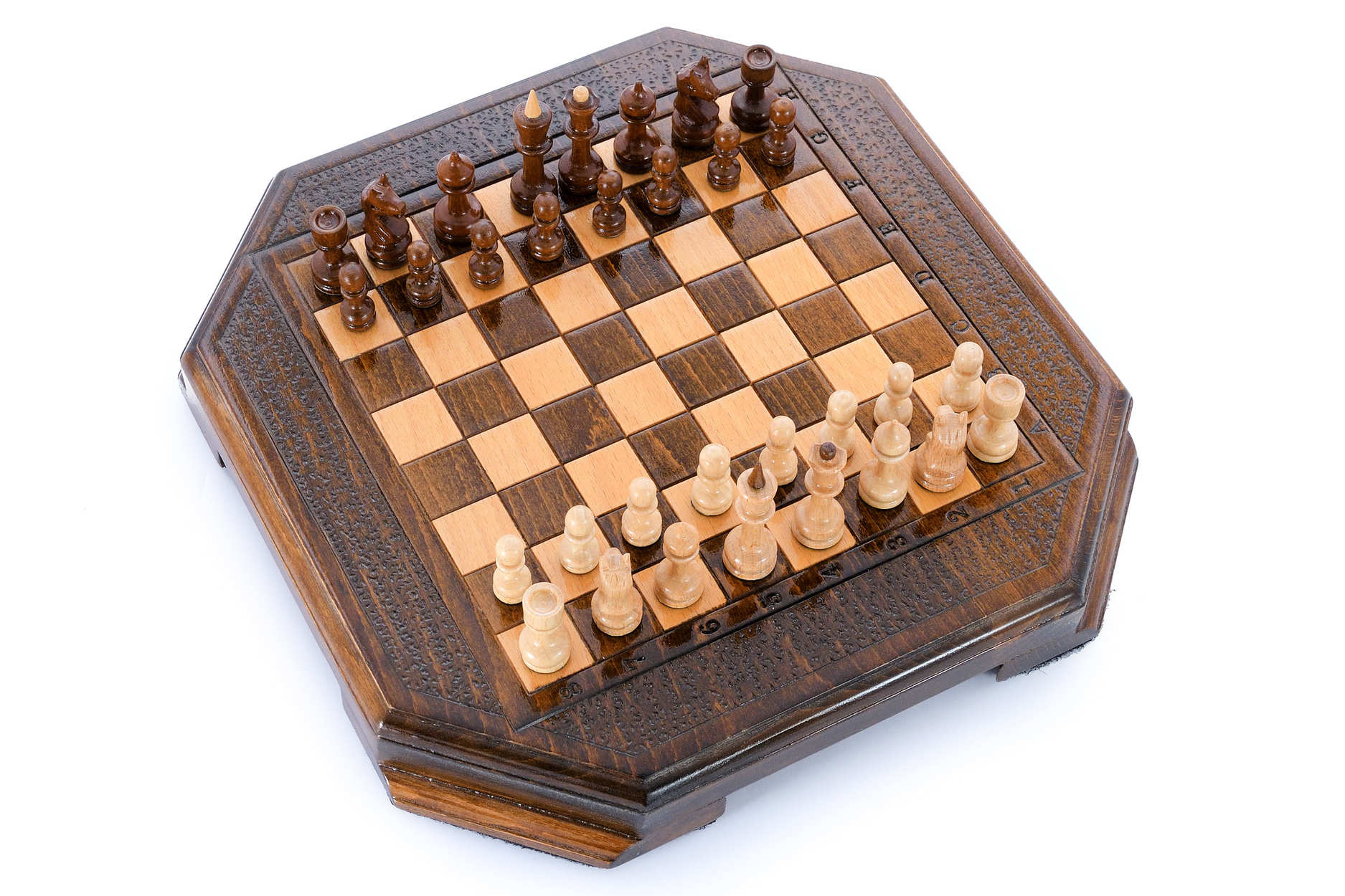 Шахматы резные "Восьмиугольник" 30, Harutyunyan