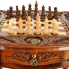 Стол ломберный Шахматы резные "Гордый орел" 60 купить в Санкт-Петербурге