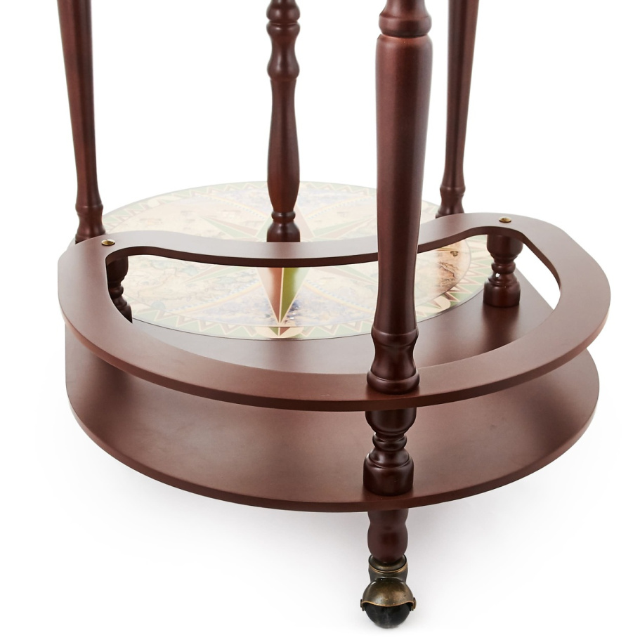 Глобус бар напольный со столом "Герлинда" сфера 40 см купить в Санкт-Петербурге