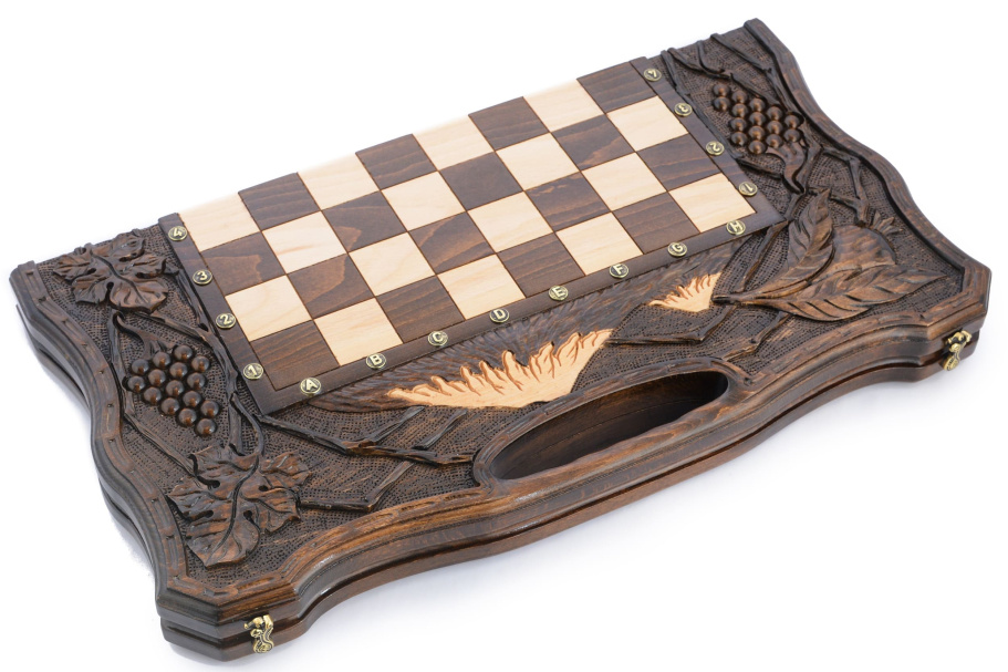 Шахматы + нарды резные "Долина Арарата" 60, Harutyunyan купить в Санкт-Петербурге