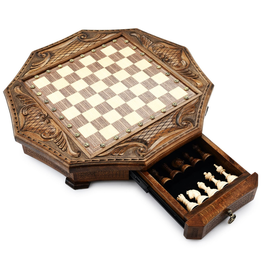 Шахматы резные в ларце "Эндшпиль" 50, Harutyunyan купить в Санкт-Петербурге