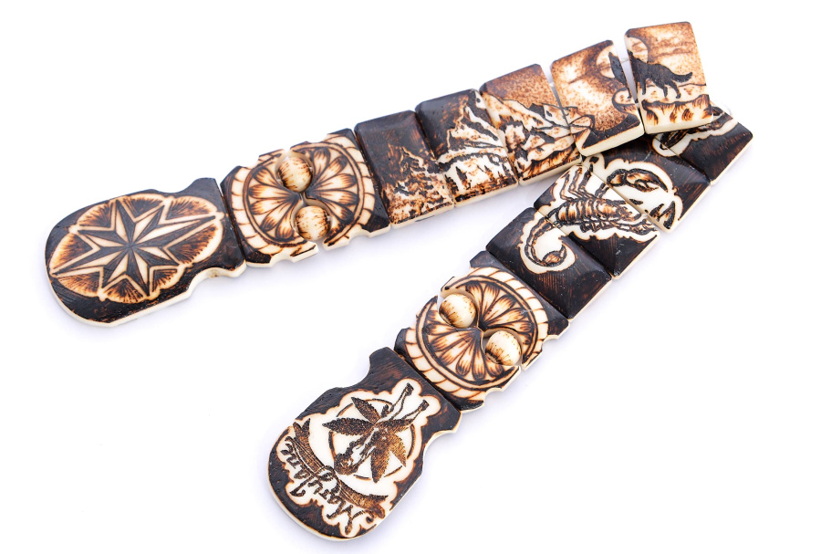 Четки перекидные "Одинокий волк" кость, Беркутов К. купить в Санкт-Петербурге