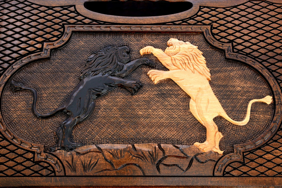 Нарды резные "Муфаса"  большие 60, Harutyunyan купить в Санкт-Петербурге