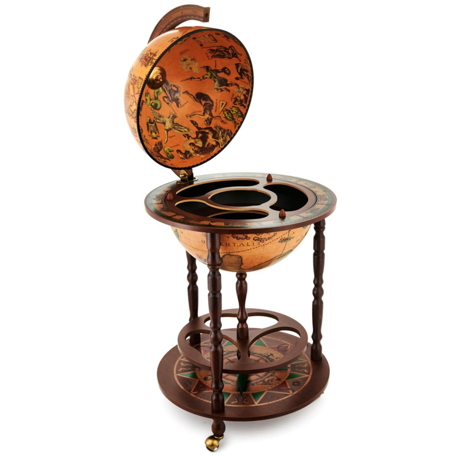 Глобус бар напольный "Юнона", сфера 40 см купить в Санкт-Петербурге