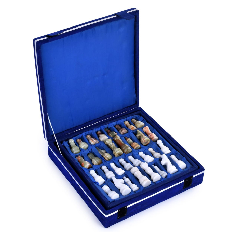 Шахматы из камня "Атлантида" мрамор и оникс 25 купить в Санкт-Петербурге