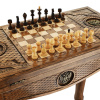 Стол ломберный Шахматы + Нарды резные "Родина" 60, Harutyunyan купить в Санкт-Петербурге