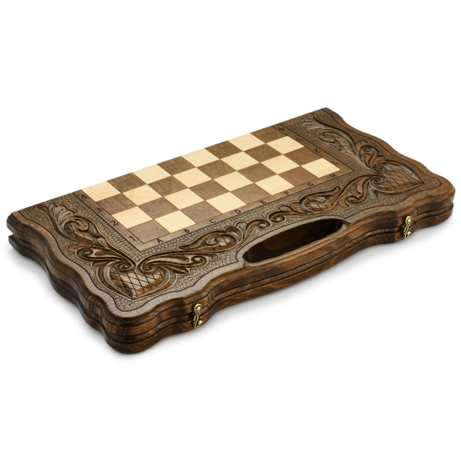 Шахматы + нарды резные "Королевские" 60, Harutyunyan купить в Санкт-Петербурге