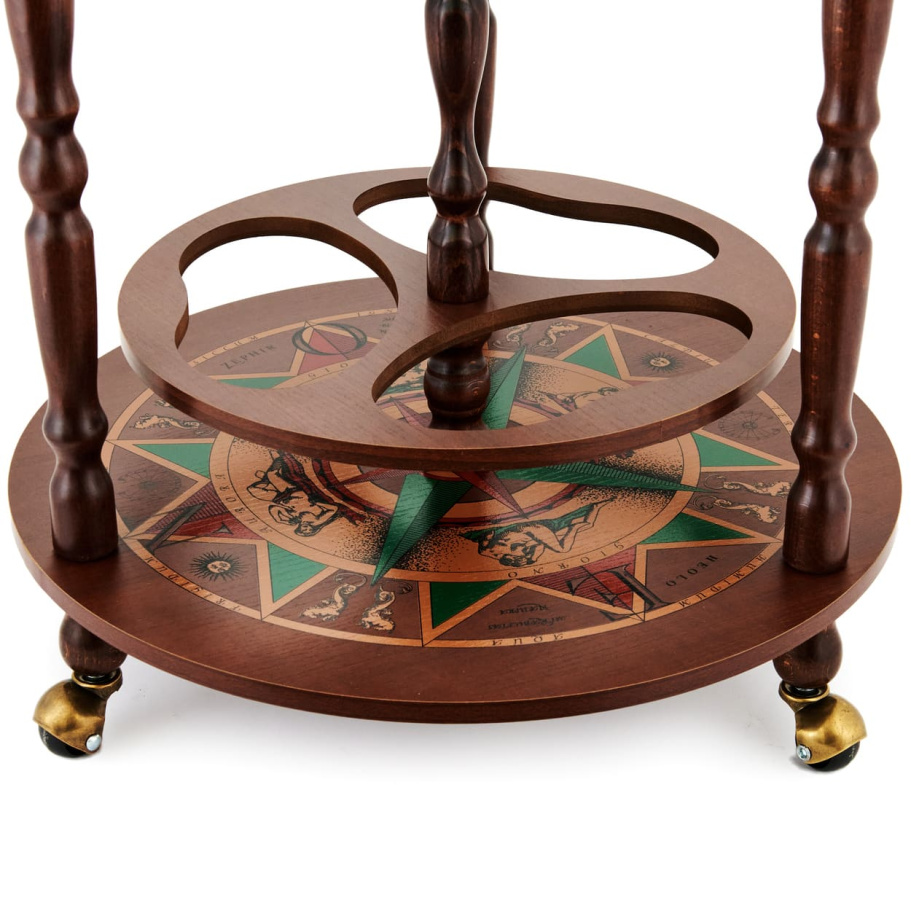 Глобус бар напольный "Клавдий", сфера 40 см купить в Санкт-Петербурге