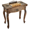 Стол ломберный Шахматы + Нарды резные "Родина" 60, Harutyunyan