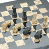 Шахматы из камня "Илион" мрамор и ракушечник 25 купить в Санкт-Петербурге