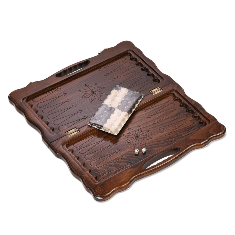 Нарды резные "Роза Ветров" малые 40, Harutyunyan купить в Санкт-Петербурге