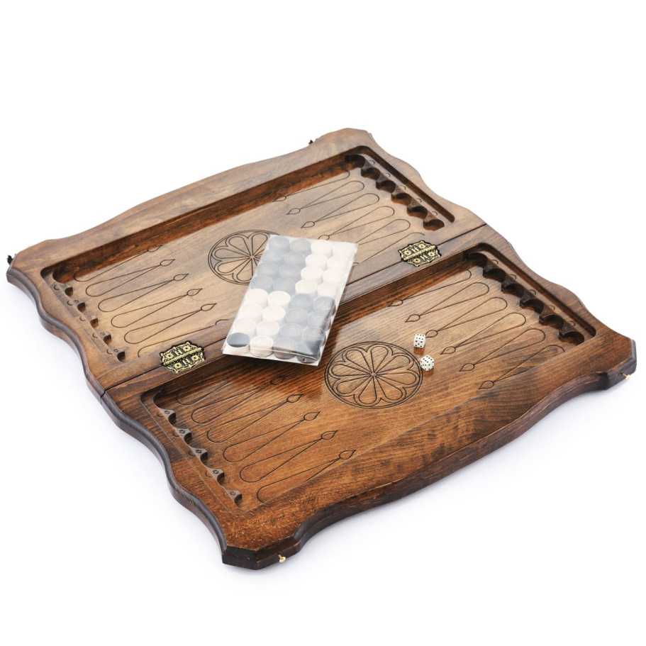 Шахматы + нарды резные "Вольные Горы" 40, Harutyunyan купить в Санкт-Петербурге