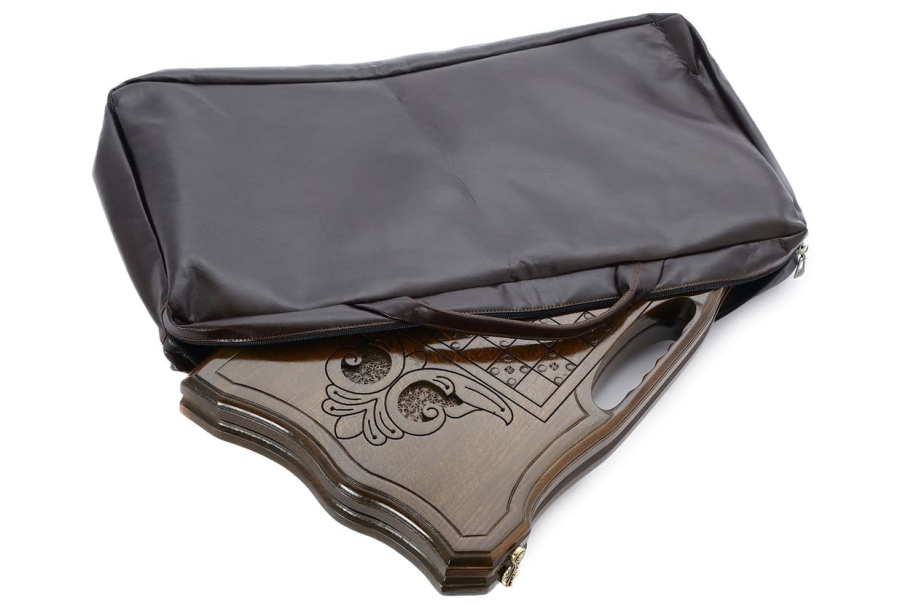 Чехол для средних нард из экокожи коричневые, Sargsyan купить в Санкт-Петербурге