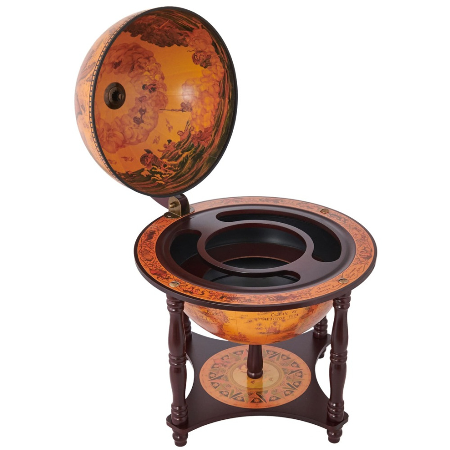 Глобус бар настольный "Евразия", сфера 33 см, JUFENG купить в Санкт-Петербурге