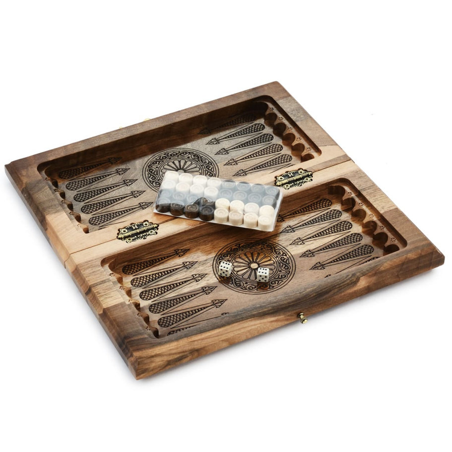 Шахматы + нарды резные "Нефрит" 30 купить в Санкт-Петербурге