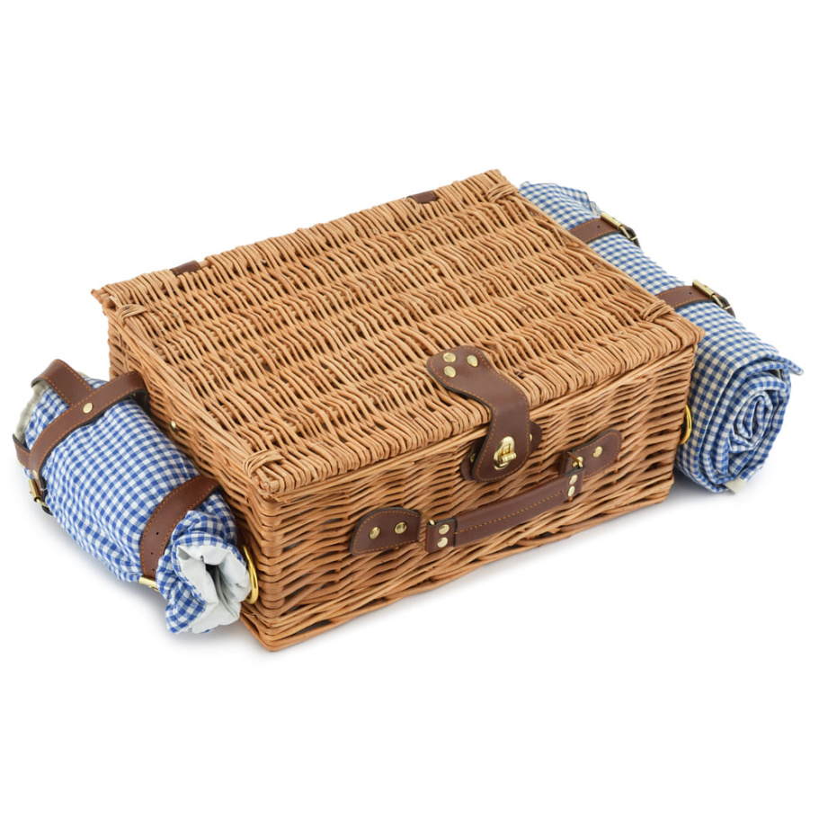 Корзина для пикника "Кассандра" (на 2 персоны) с пледом купить в Санкт-Петербурге