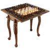 Стол ломберный Шахматы резные "Небесный охотник" 60 купить в Санкт-Петербурге