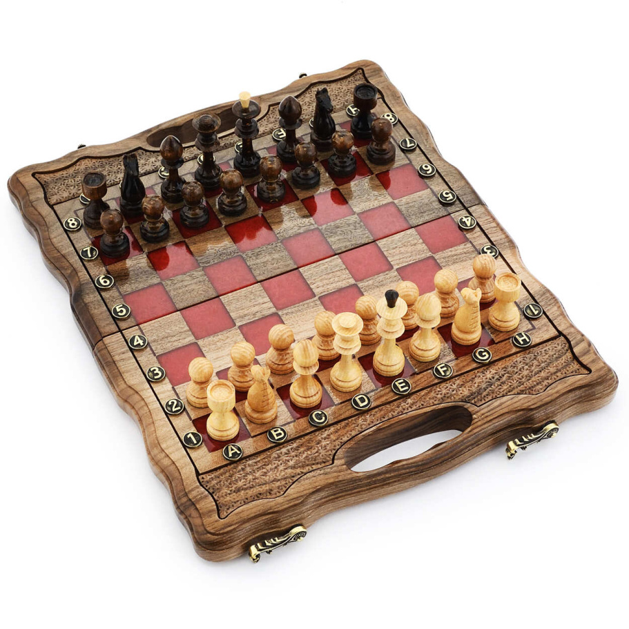 Шахматы + Нарды резные "Алекстраза" 30, Harutyunyan Шахматы + Нарды резные "Алекстраза" 30, Harutyunyan