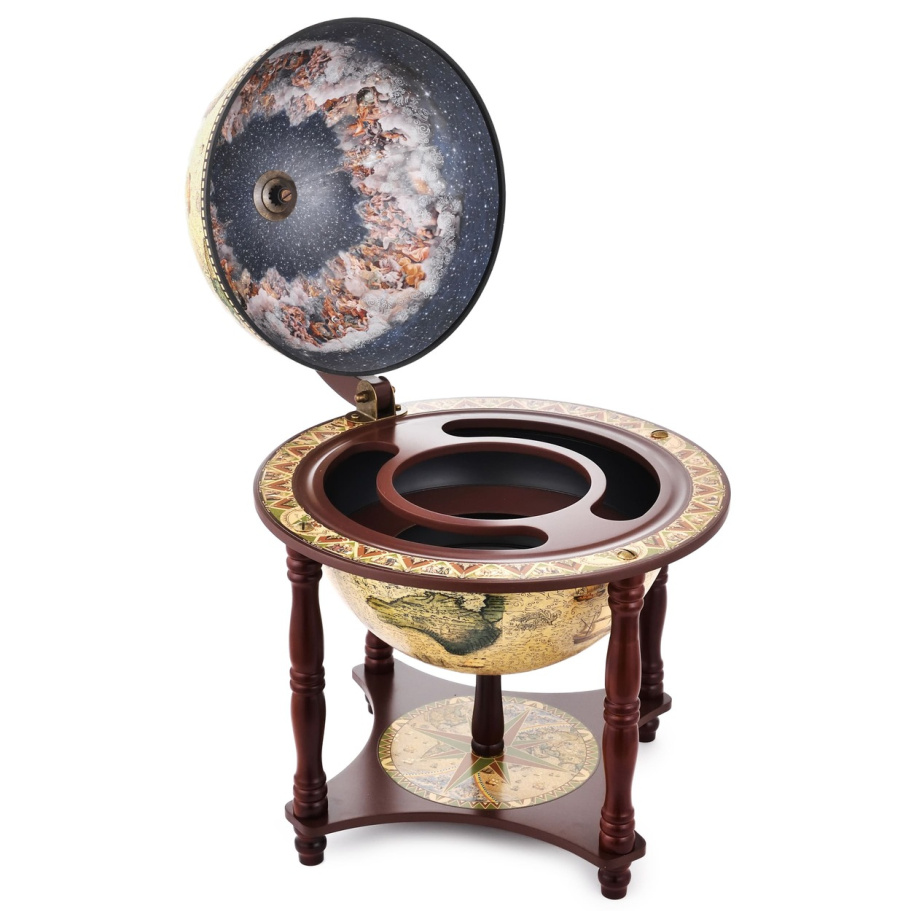 Глобус бар настольный "Античная", сфера 33 см купить в Санкт-Петербурге