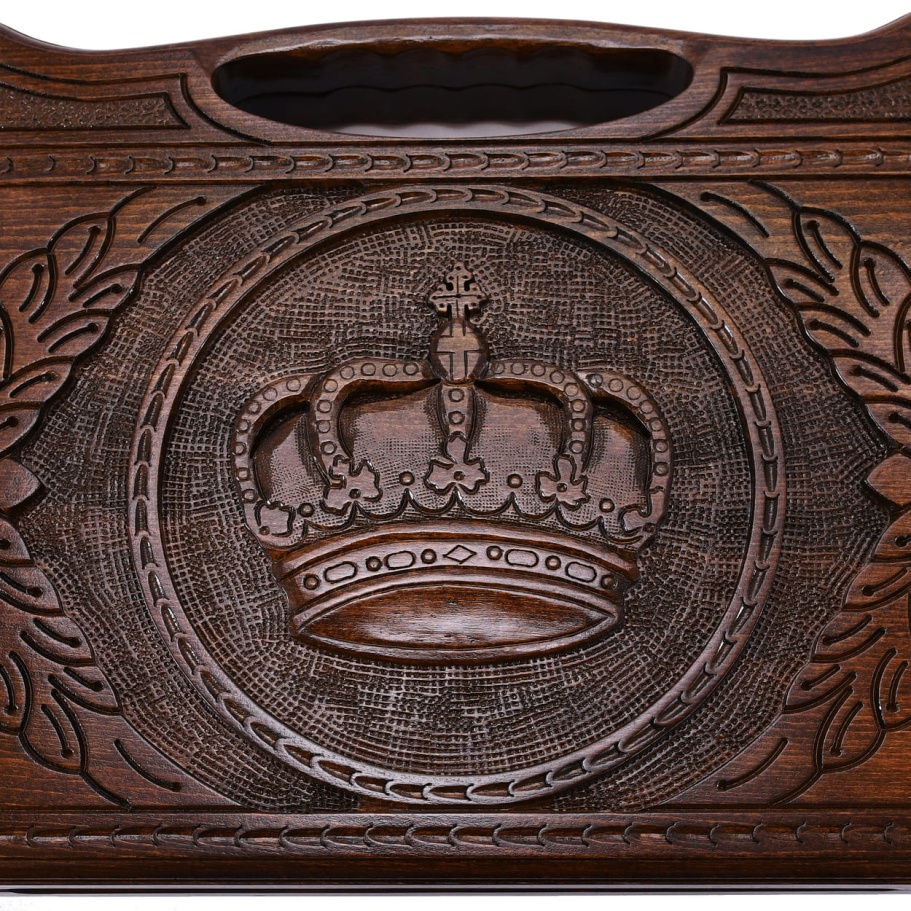 Нарды резные "Сибирская Корона" большие 60, Harutyunyan купить в Санкт-Петербурге