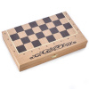 Шахматы + нарды резные "Блокер" дуб, WoodGames купить в Санкт-Петербурге