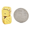 Кости игральные "Премиум" металл, золотой, 12 мм (2 шт.) купить в Санкт-Петербурге