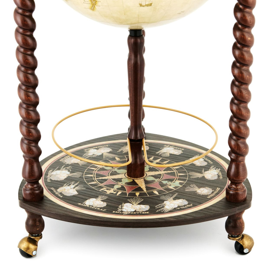 Глобус бар напольный "Клеоника", сфера 40 см купить в Санкт-Петербурге