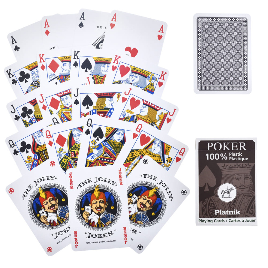 Карты игральные Кейтс 100% пластик, коричневая рубашка, 55 карт купить в Санкт-Петербурге