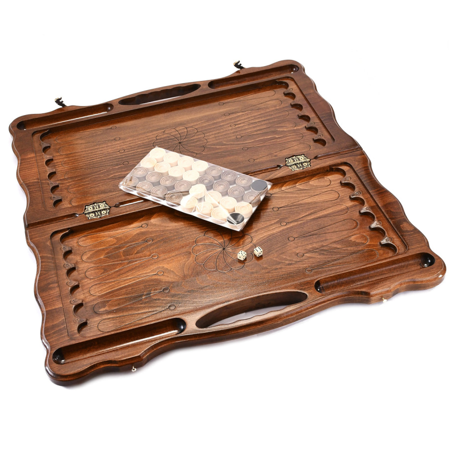 Нарды резные "Воющий волк " большие 60, Harutyunyan купить в Санкт-Петербурге