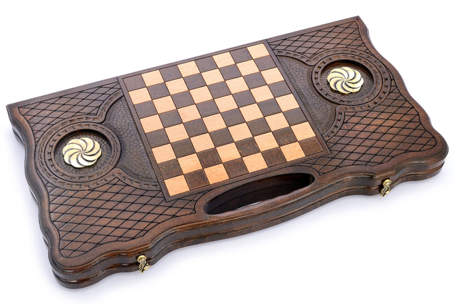 Нарды резные  "Сфера"  большие 60, Harutyunyan купить в Санкт-Петербурге