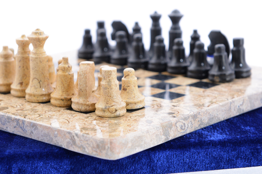 Шахматы каменные Мрамор и Ракушечник 20, PakShah купить в Санкт-Петербурге