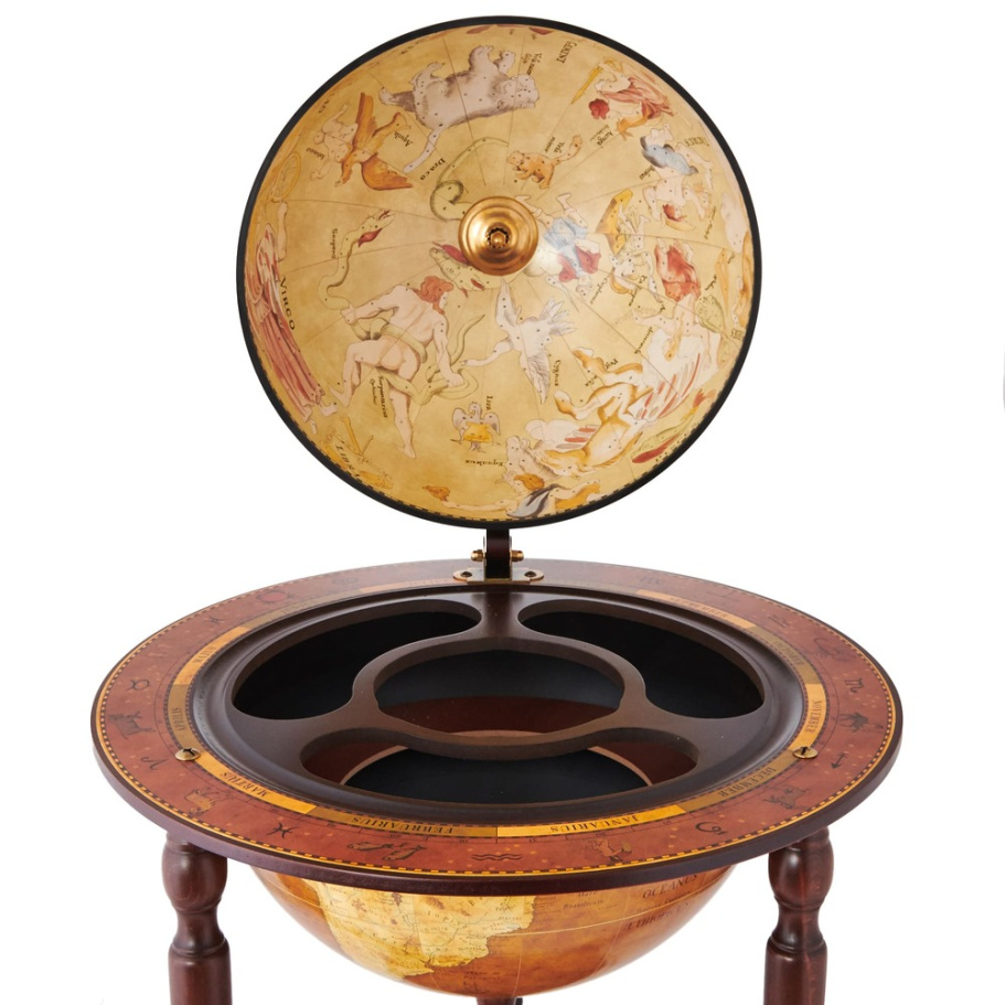 Глобус бар напольный "Да Винчи", сфера 40см купить в Санкт-Петербурге