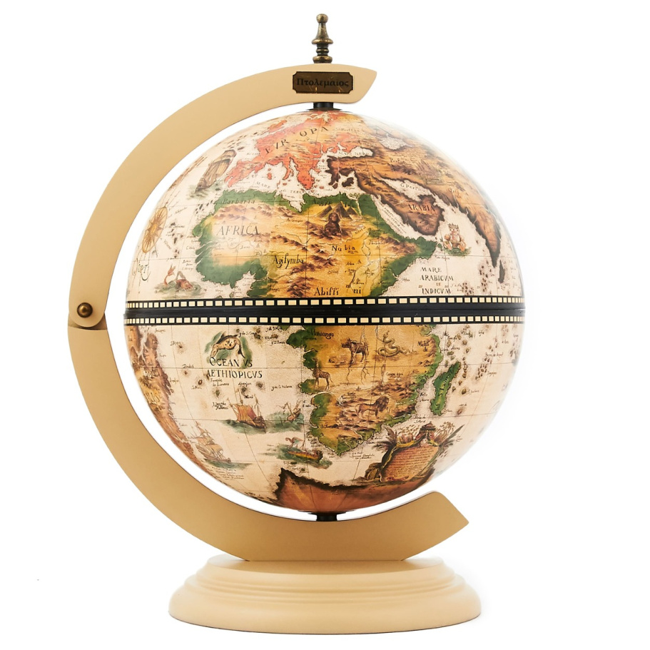 Глобус бар настольный "Басма" сфера 33 см купить в Санкт-Петербурге