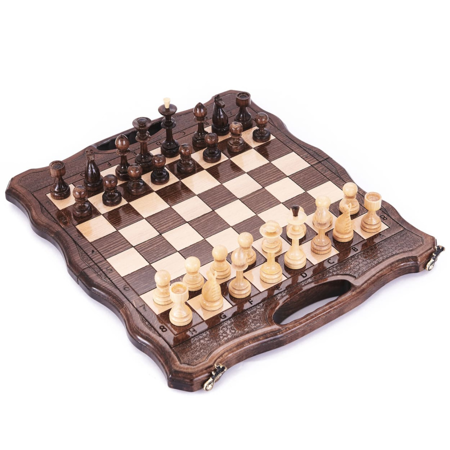 Шахматы + нарды резные "Defent" 40, Harutyunyan Шахматы + нарды резные "Defent" 40, Harutyunyan