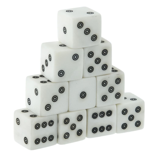 Кости игральные из кости, 10 мм (2 шт), Harutyunyan купить в Санкт-Петербурге