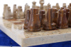 Шахматы из камня "Сицилия" яшма и ракушечник 25 купить в Санкт-Петербурге