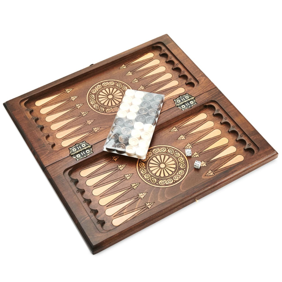 Нарды резные "Классические" малые 40, Harutyunyan Нарды резные "Классические" малые 40, Harutyunyan