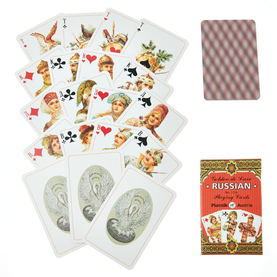Карты игральные "Золотая Россия" , 55 карт купить в Санкт-Петербурге