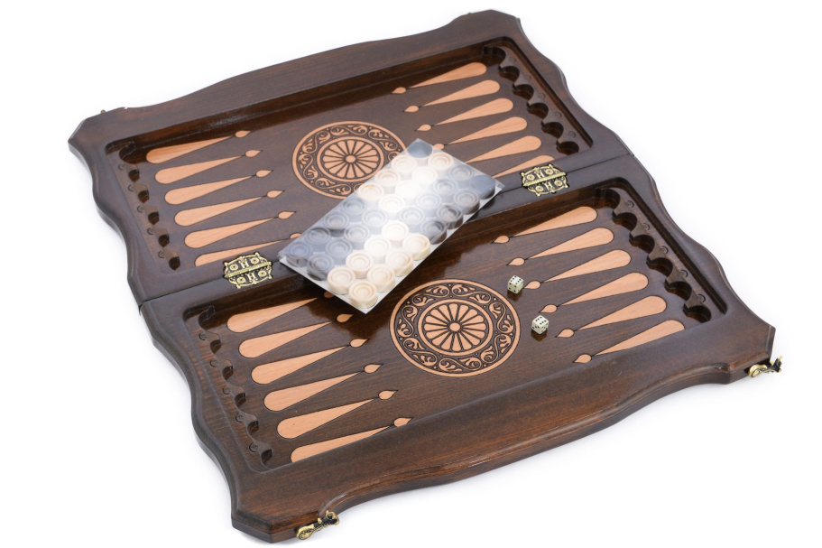 Шахматы + нарды резные "Флагман" 50, Harutyunyan купить в Санкт-Петербурге