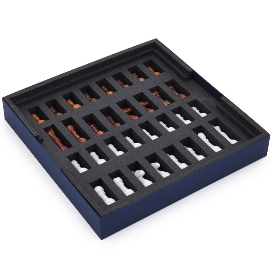 Шахматы из камня "Артер Карфаген" мрамор и яшма 40 купить в Санкт-Петербурге