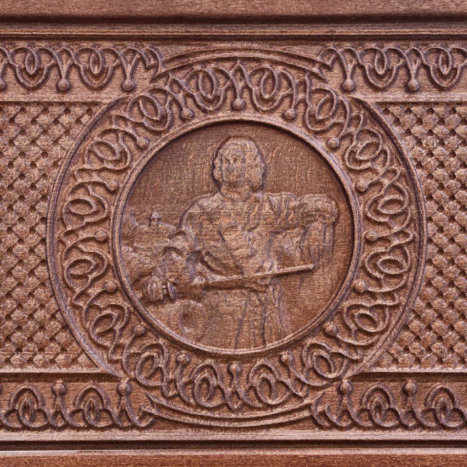 Нарды резные Ивановские мини "Царь" 35 купить в Санкт-Петербурге