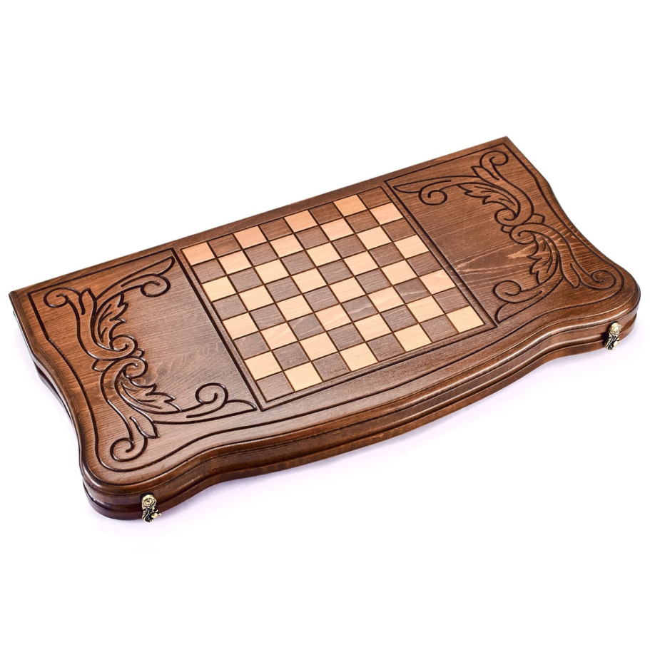 Нарды резные "Орел в атаке" большие 60, Даудов купить в Санкт-Петербурге