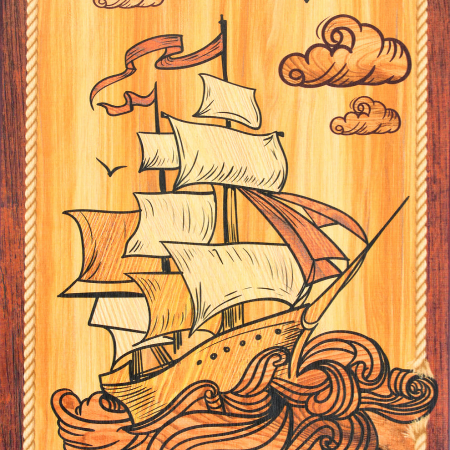 Нарды Пермские Корабль, средние 50 купить в Санкт-Петербурге