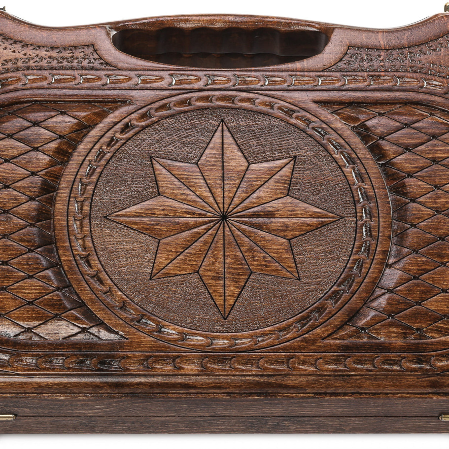 Нарды резные "Роза Ветров" малые 40, Harutyunyan купить в Санкт-Петербурге