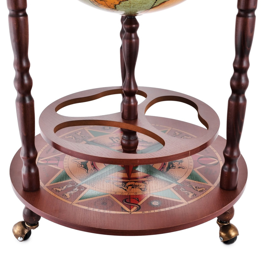 Глобус бар напольный "Мегасен", сфера 40 см купить в Санкт-Петербурге