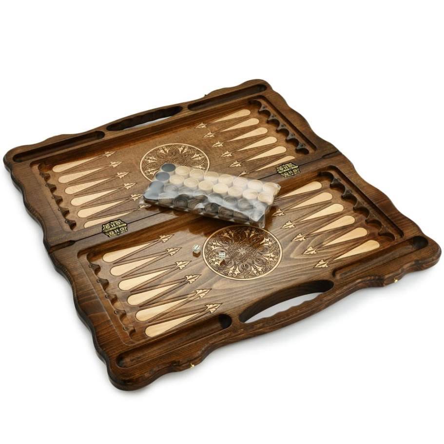 Шахматы + нарды резные "Королевские" 60, Harutyunyan купить в Санкт-Петербурге