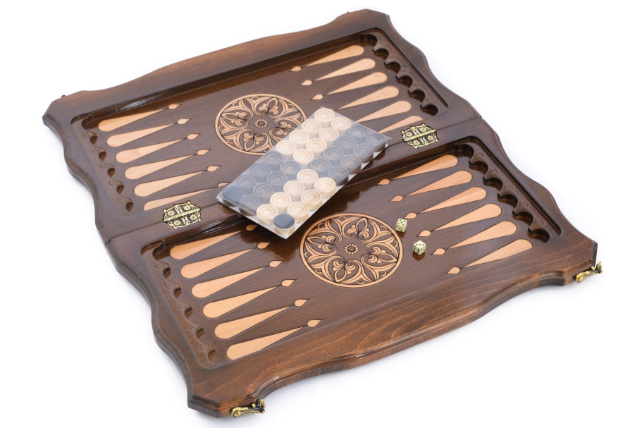 Шахматы + нарды резные "Контргамбит"  50, Harutyunyan купить в Санкт-Петербурге