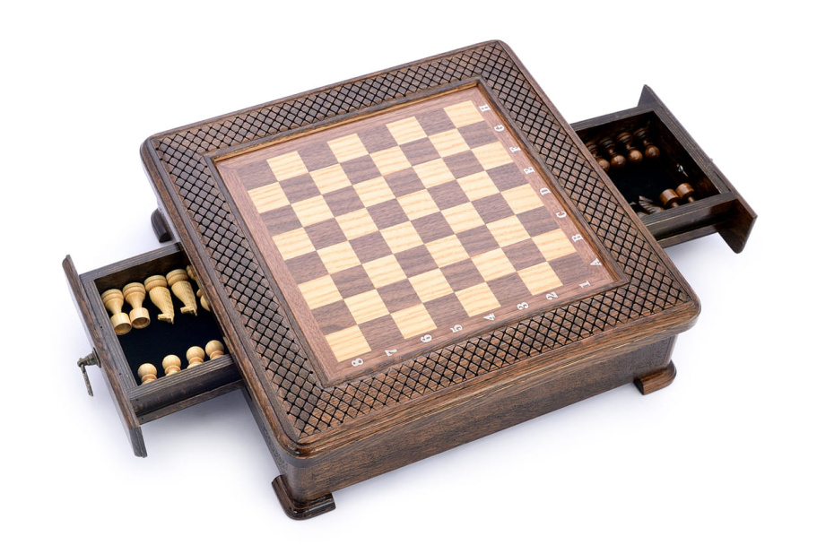 Шахматы резные в ларце "Доблесть" 40, Harutyunyan купить в Санкт-Петербурге