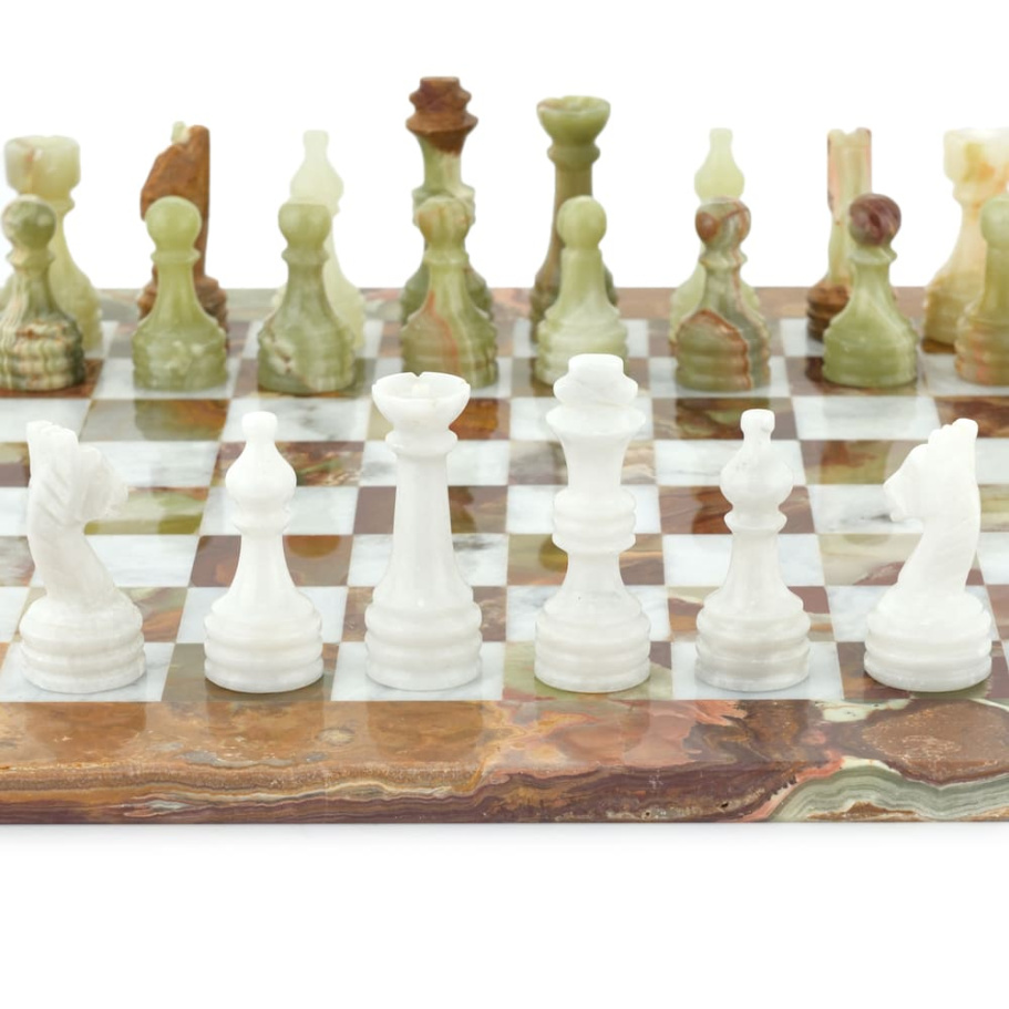 Шахматы из камня "Левант" мрамор и оникс 40 купить в Санкт-Петербурге