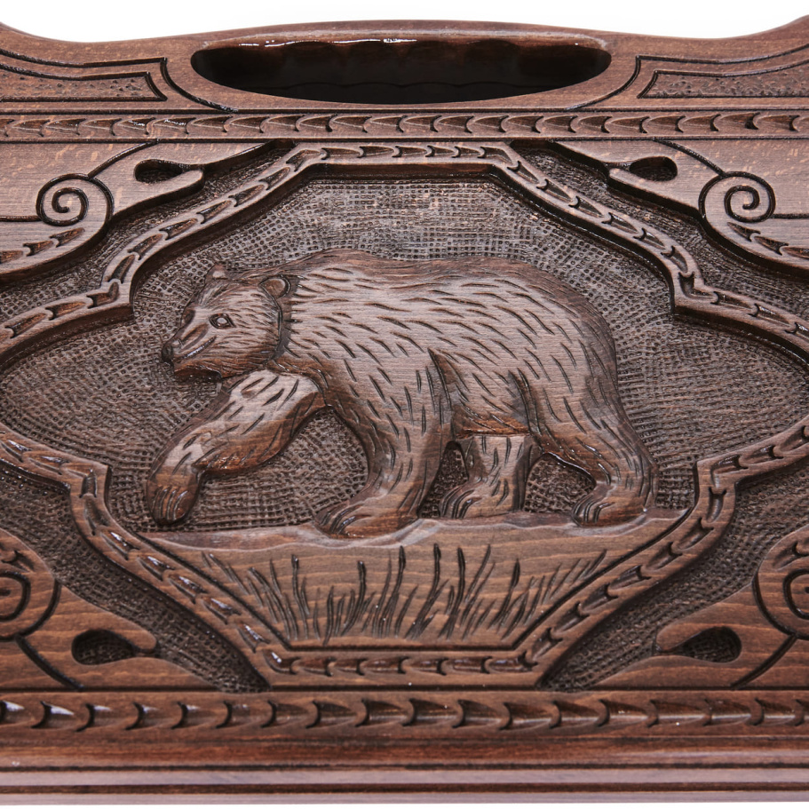 Нарды резные "Медведь" большие 60, Harutyunyan купить в Санкт-Петербурге